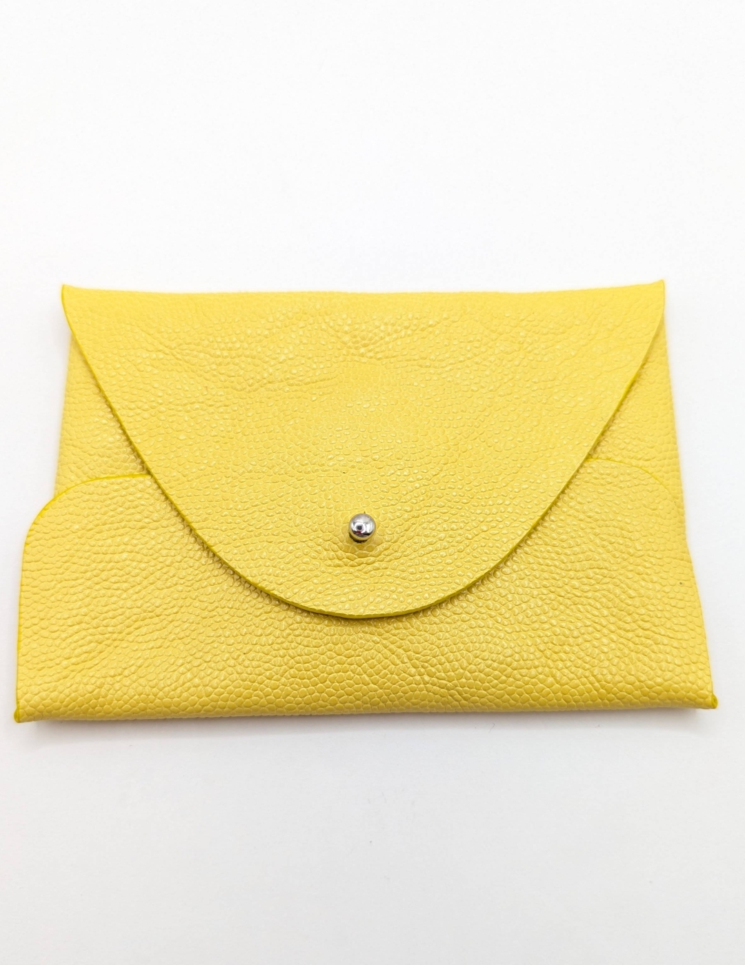 Porte-cartes Jaune grainé