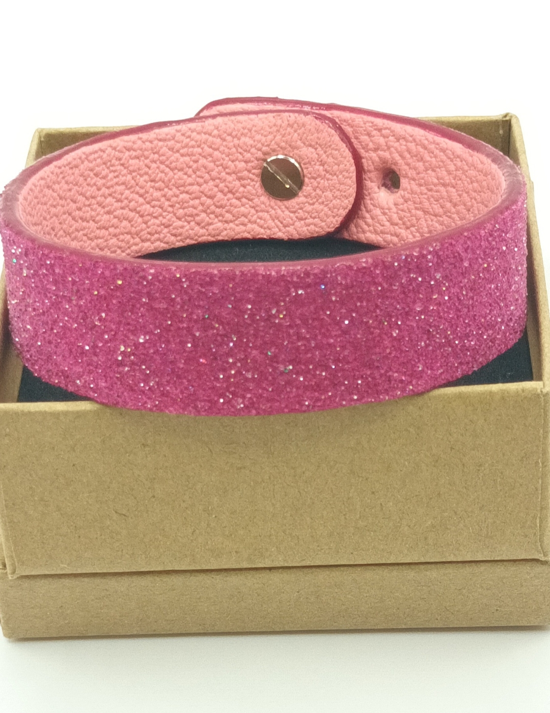 Bracelet perlé rose