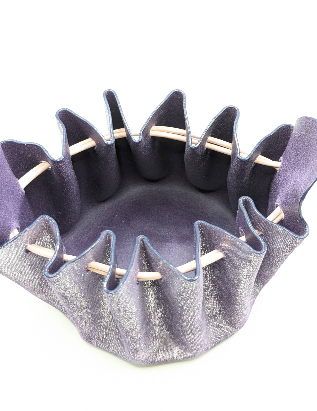 Grande bourse Violet Pailleté