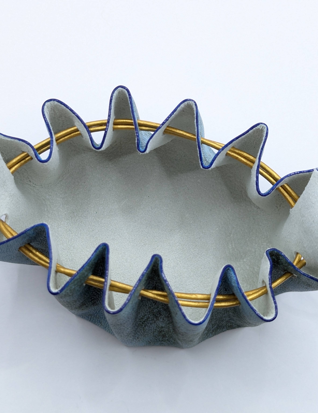 Grande bourse Bleu nuancé gris