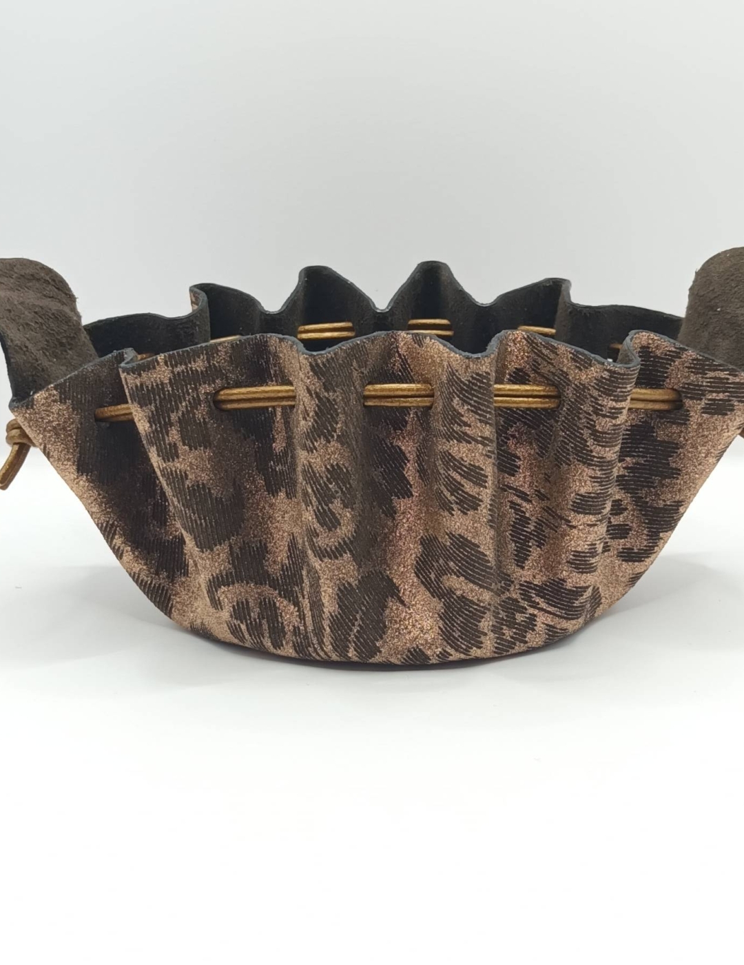 Grande bourse Bronze A gros motifs vintage