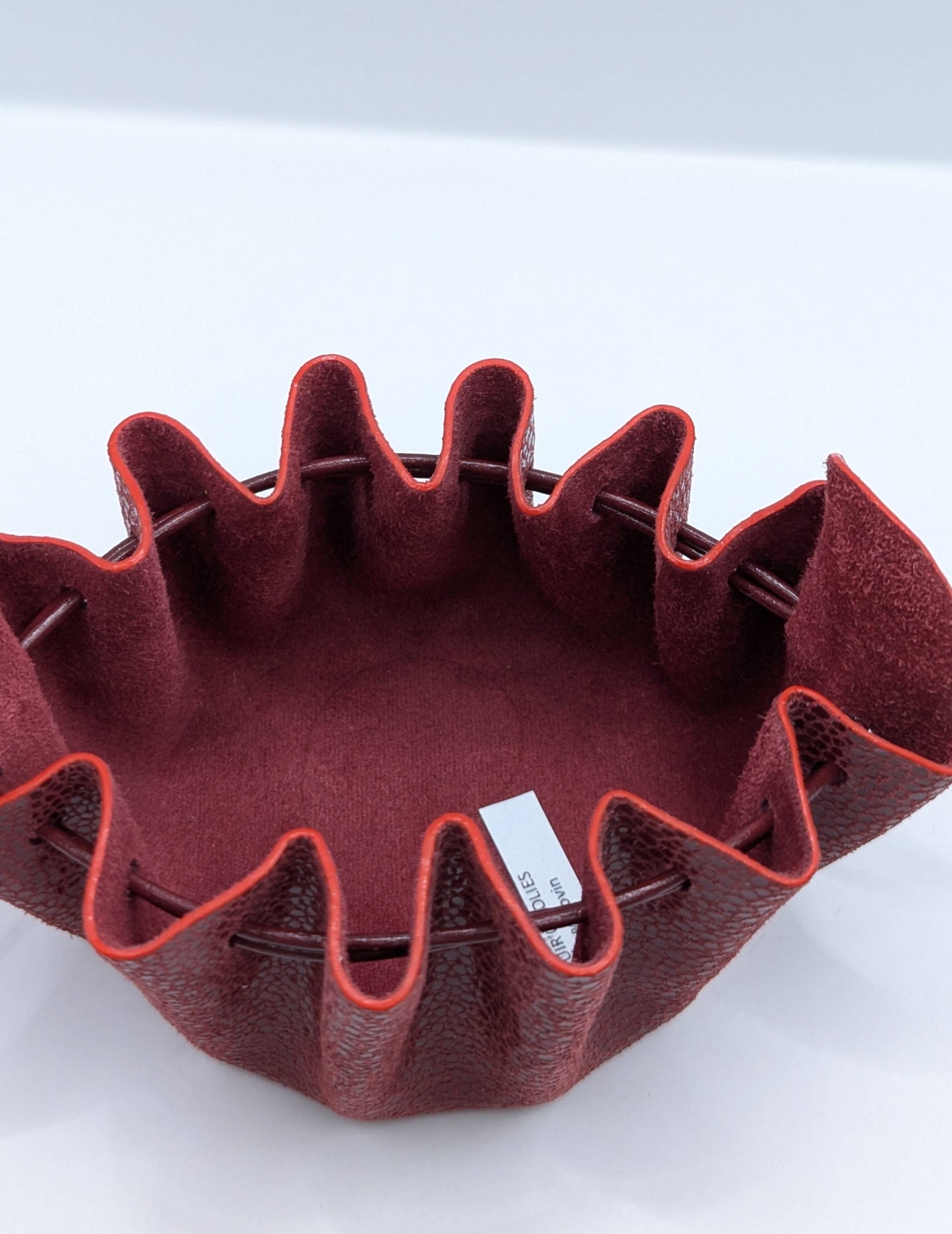 Grande bourse Rouge bordeaux Imitation galuchat