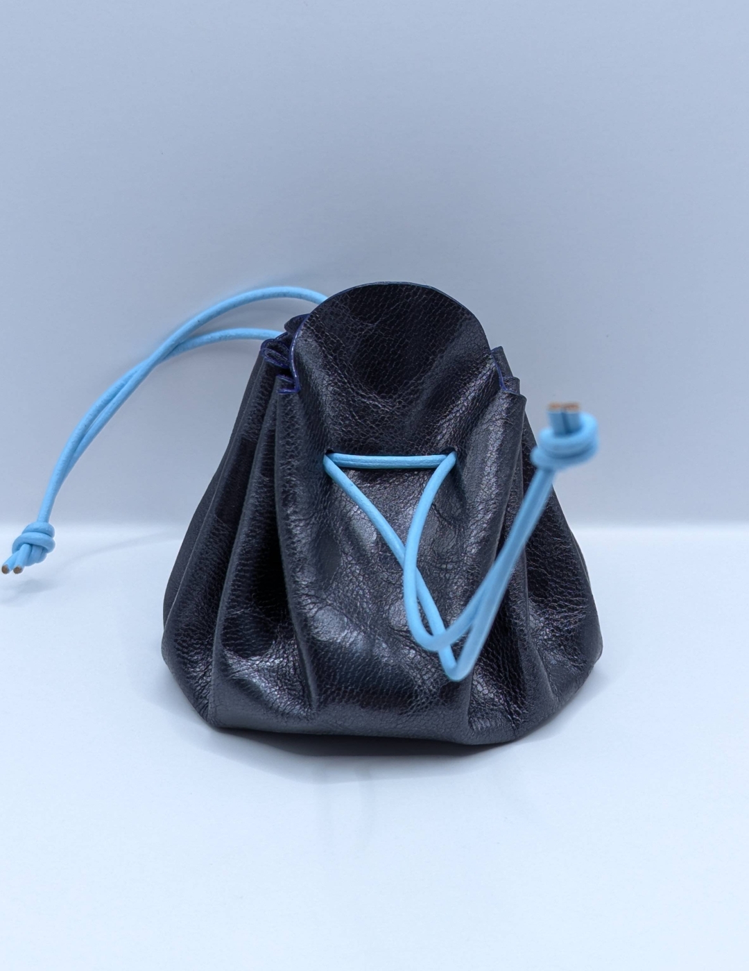 Grande bourse Bleu nuit Motif bulles