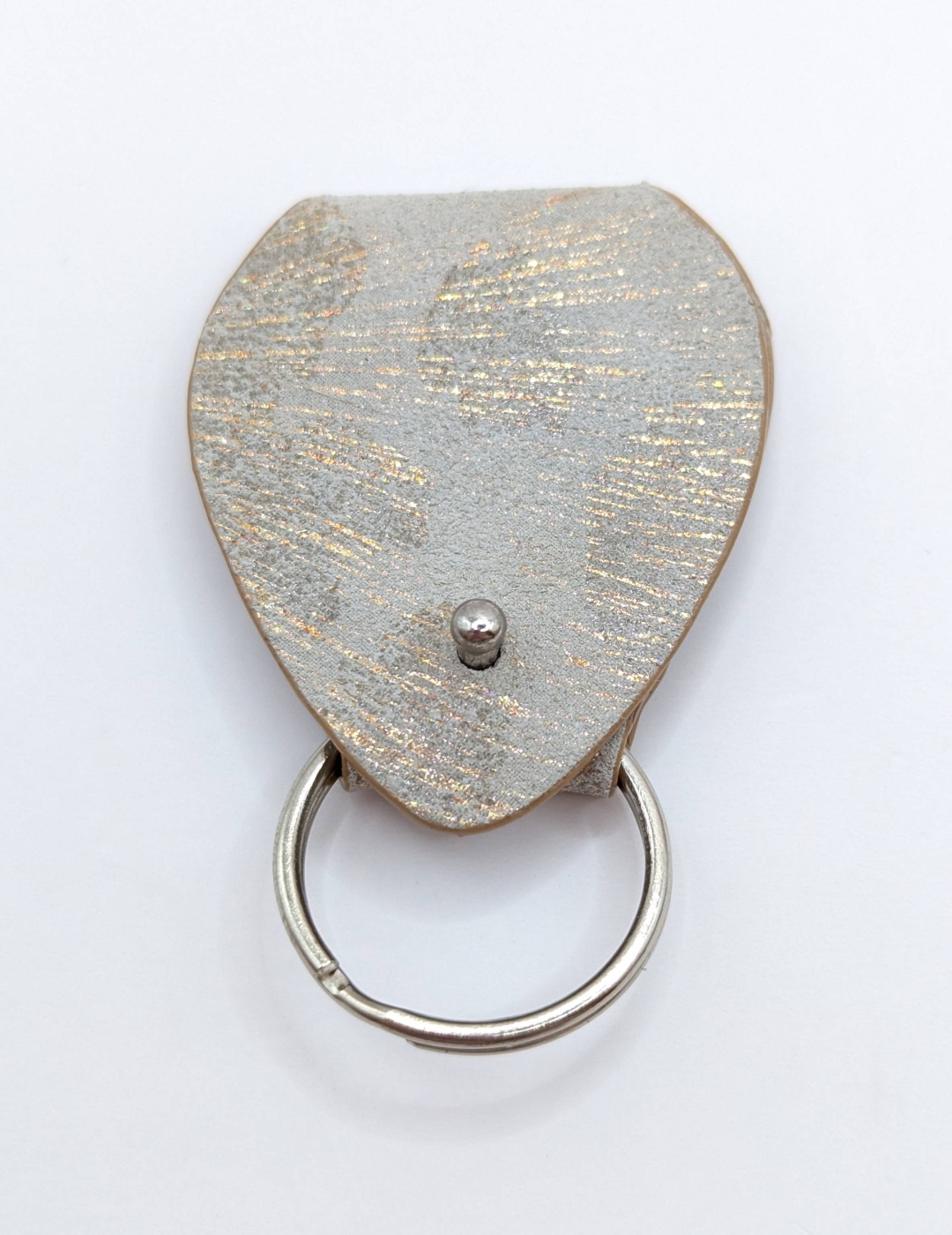 Étui à médiator Beige imitation léopard doré