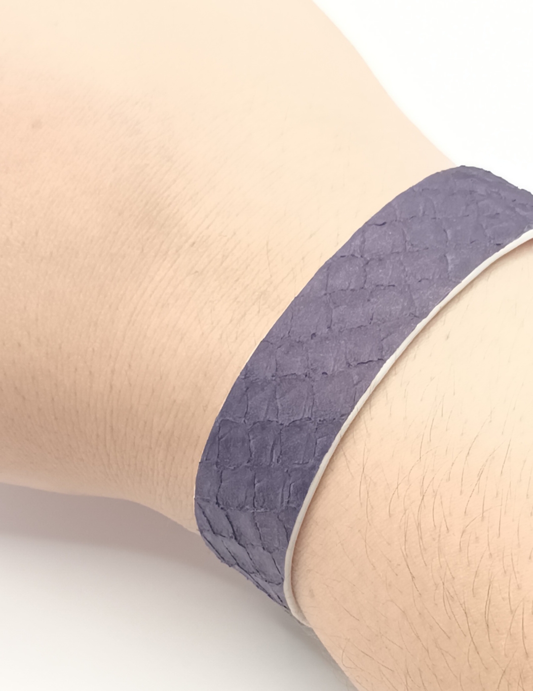 Bracelet violet et argent en saumon