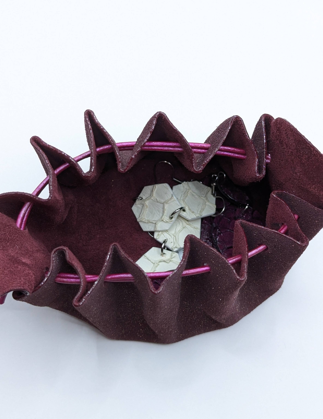 Grande bourse Bordeaux Pailleté doré