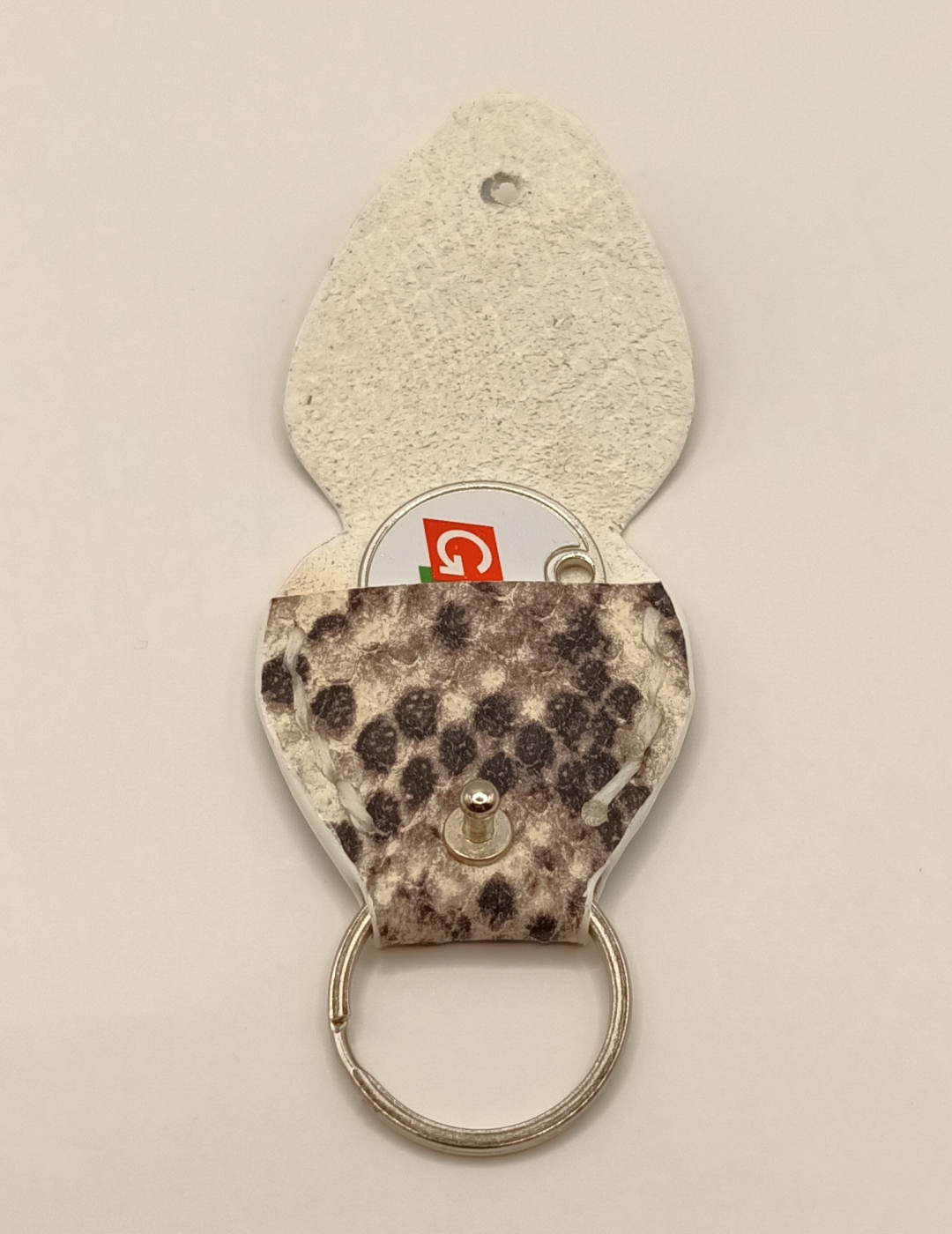 Étuis à médiator noir et blanc motif python