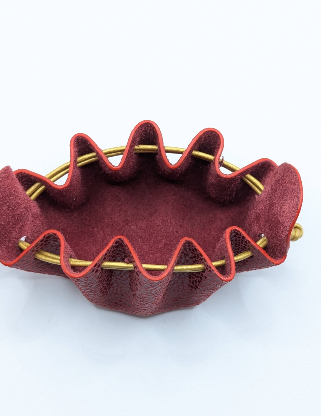 Petite bourse Rouge foncé Imitation galuchat