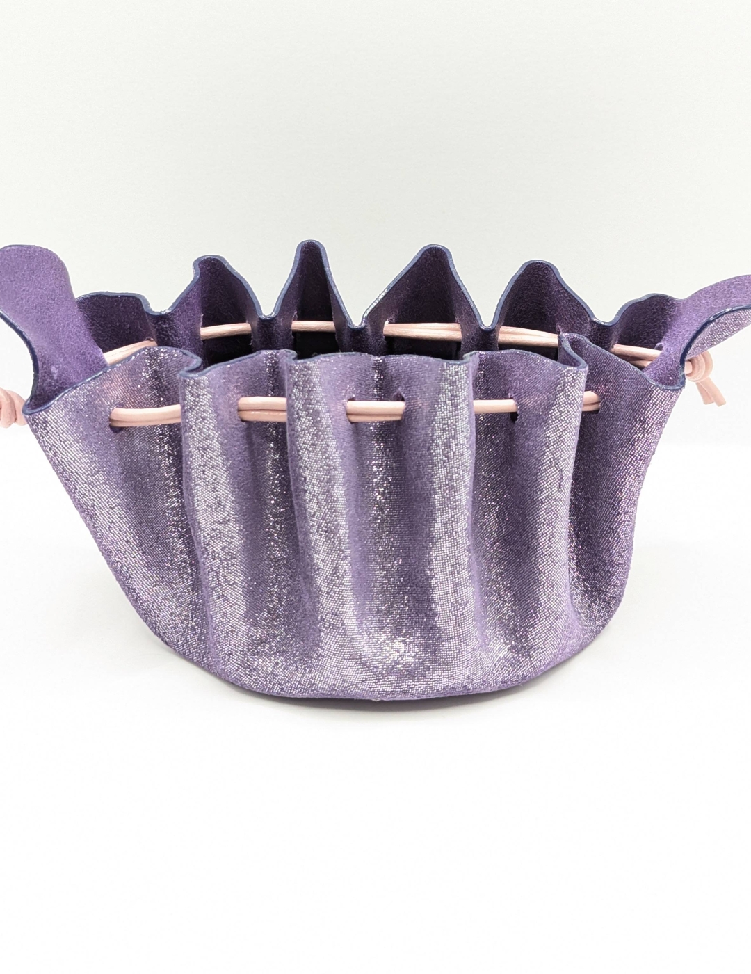 Grande bourse Violet Pailleté