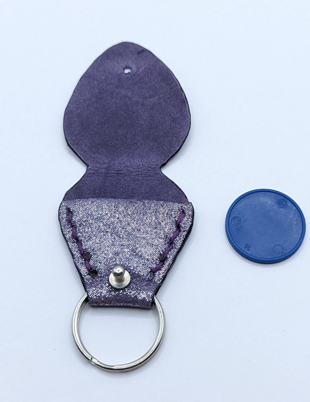 Étui à médiator Violet pailleté