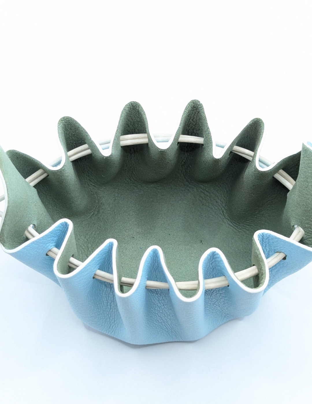 Grande bourse Bleu clair Grainé