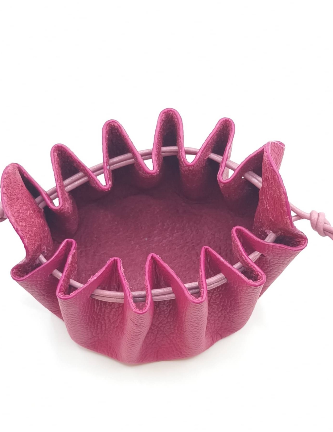 Grande bourse Rose foncé Grainé