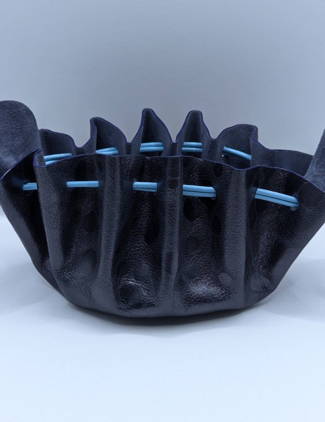 Grande bourse Bleu nuit Motif bulles