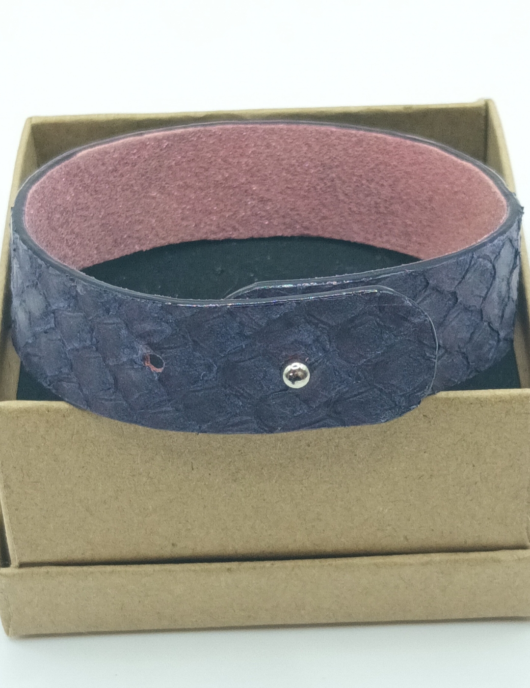 Bracelet violet et rose en saumon