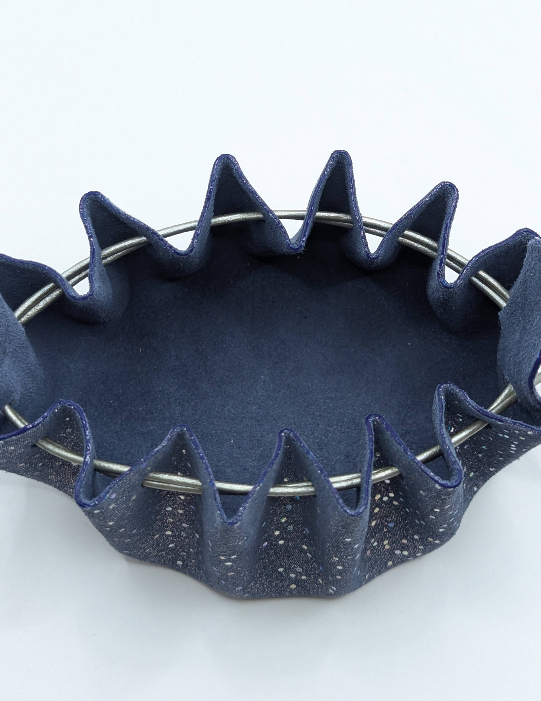 Grande bourse Bleu gris Pailleté