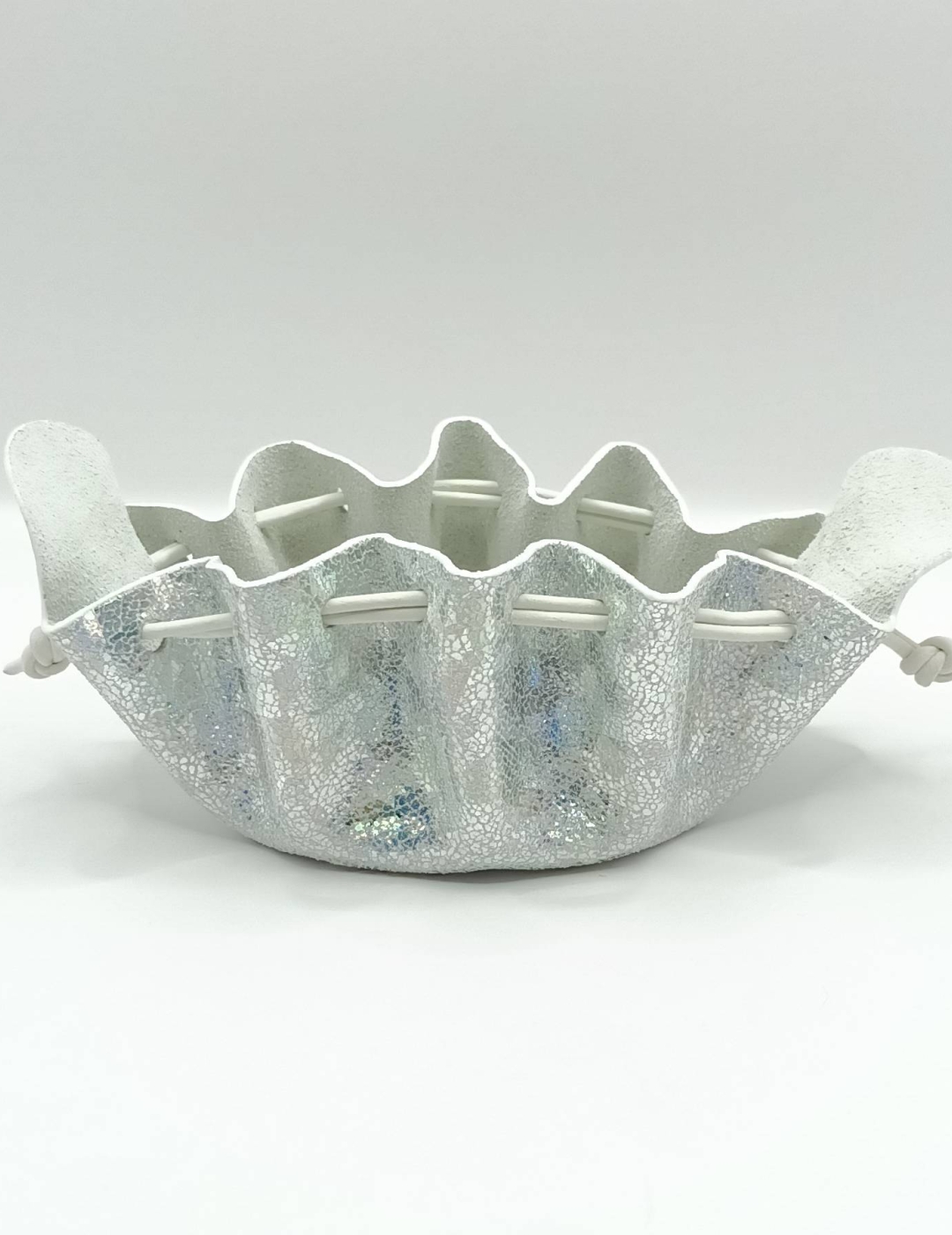 Petite bourse Blanc argenté Holographique