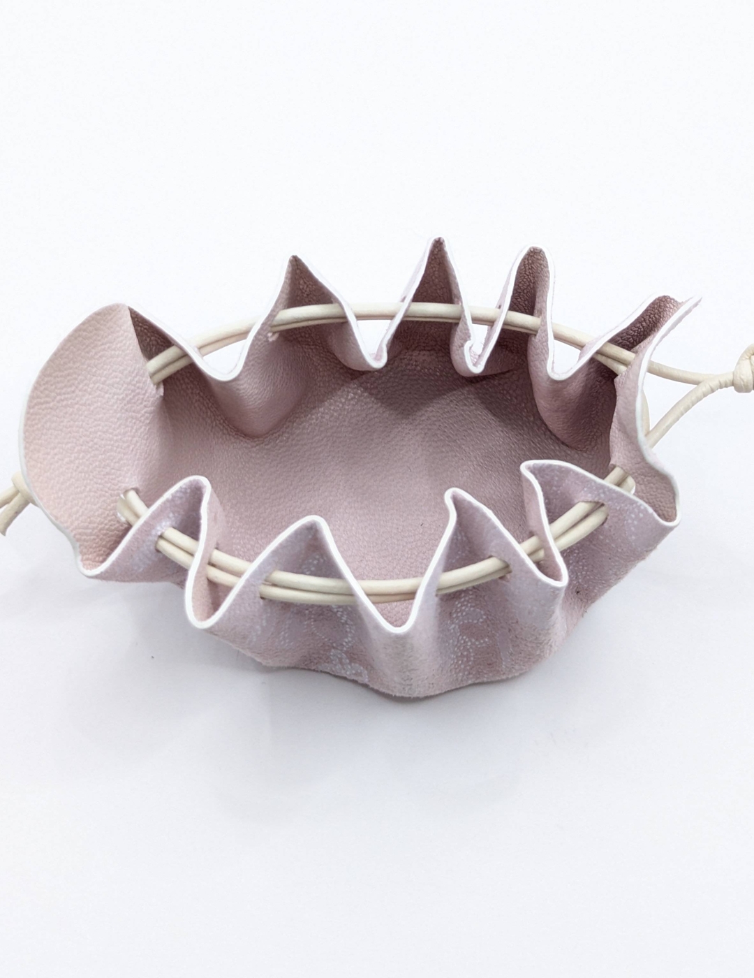 Petite bourse Rose clair Effet dentelle