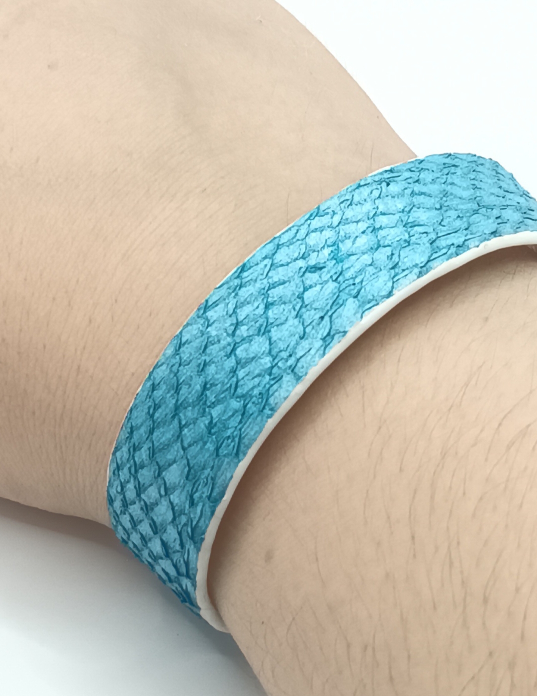 Bracelet turquoise et blanc en saumon