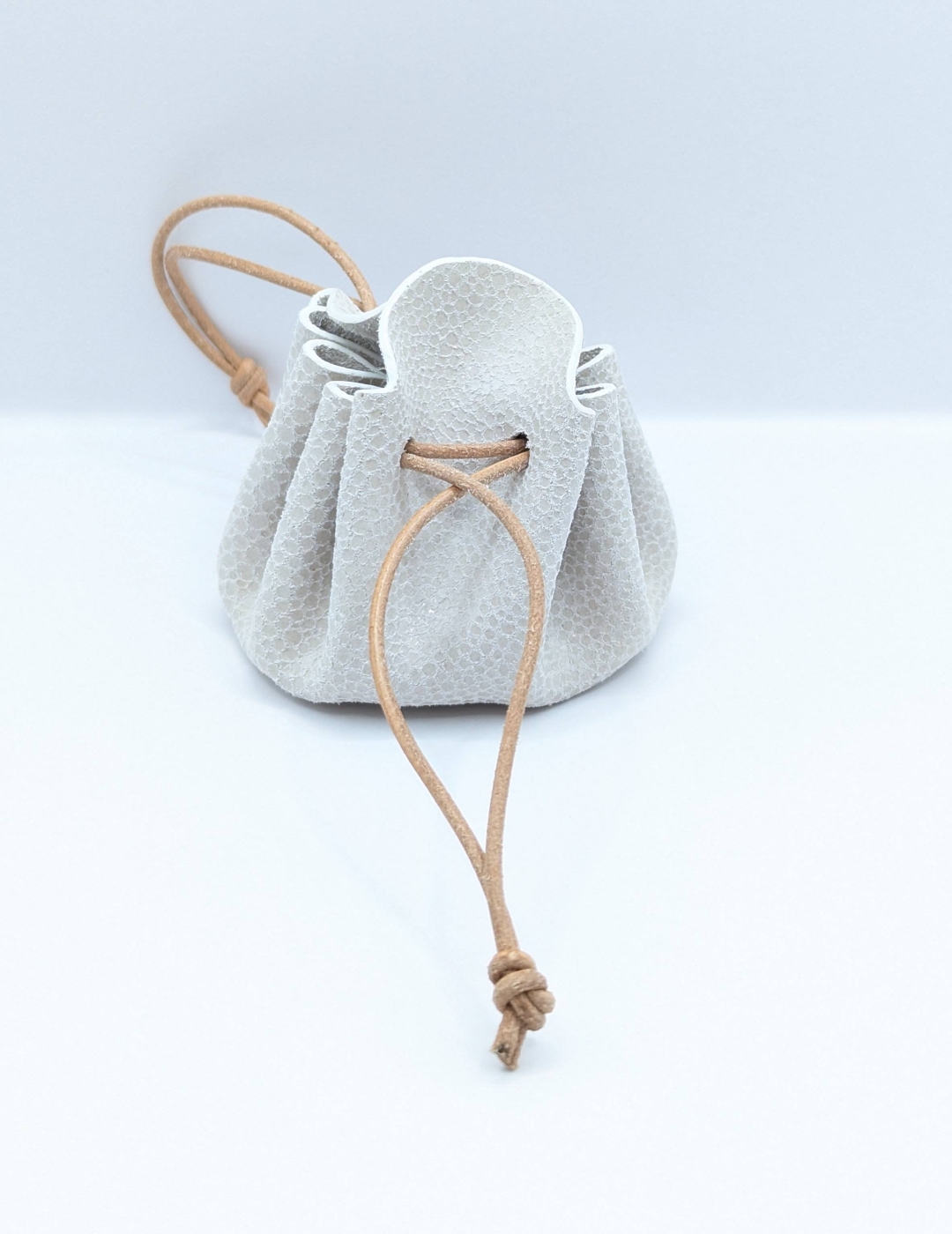 Petite bourse Beige clair Imitation galuchat