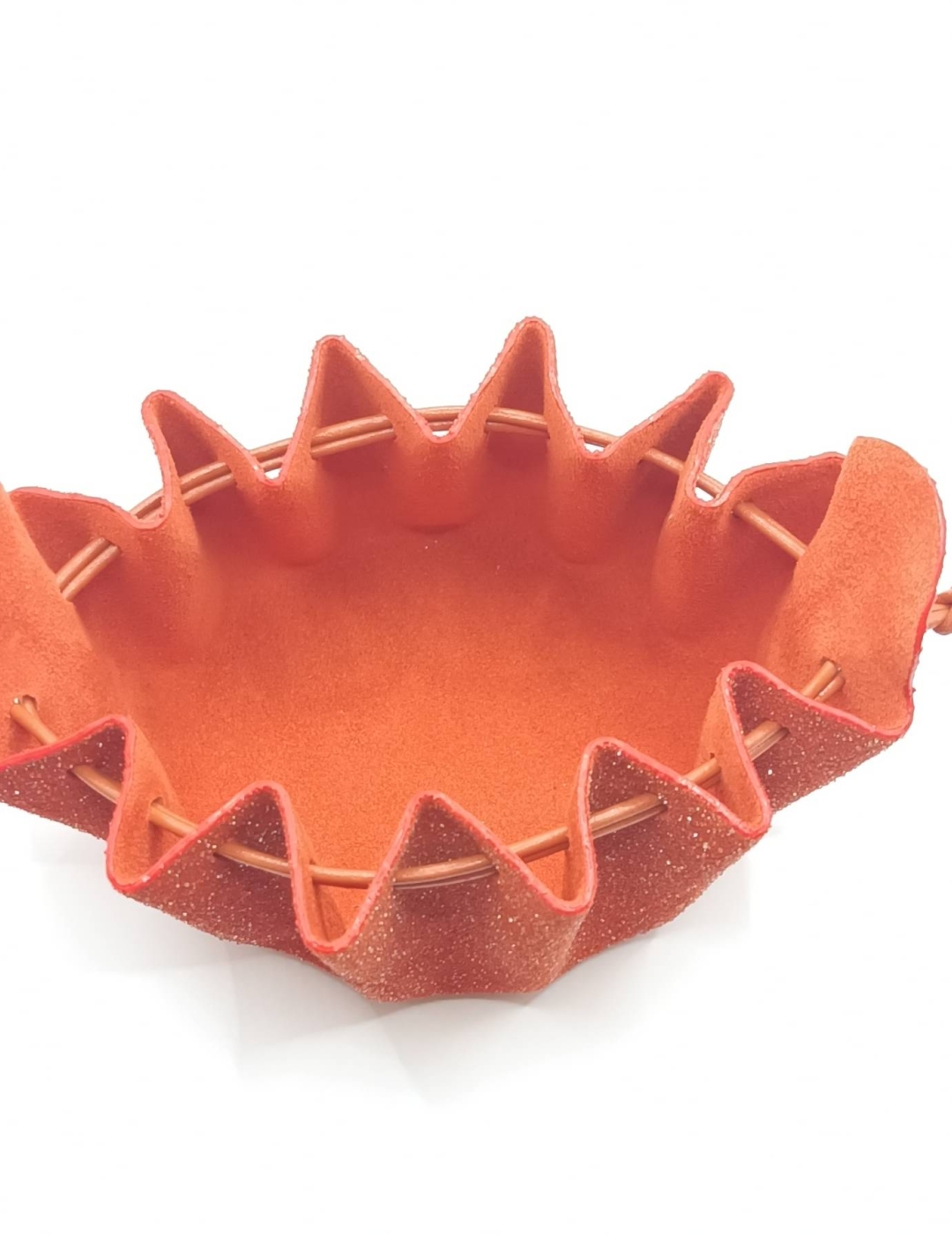 Grande bourse Orange Perlé