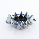 Petite bourse Blanc A motif fleuri coloré