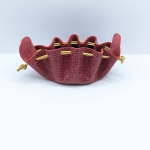 Petite bourse Rouge foncé Imitation galuchat