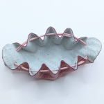 Petite bourse Rose nuancé Effet tressé