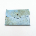 Porte-cartes Bleu gris