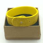 Bracelet perlé jaune