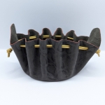 Grande bourse Marron foncé Motif léopard