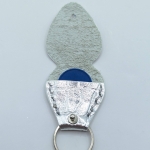 Étui à médiator Argent imitation crocodile