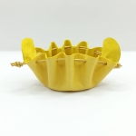 Petite bourse Jaune Grainé