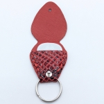 Étui à médiator Rouge et noir imitation serpent