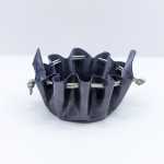 Petite bourse Bleu nuit Motif bulles