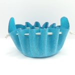 Grande bourse Bleu Pailleté