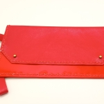 Pochette rouge vernis et rouge