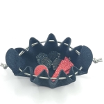 Petite bourse Noir Motif léopard