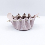 Petite bourse Rose clair Effet dentelle