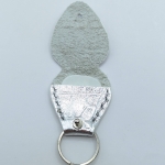 Étui à médiator Argent imitation crocodile