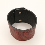 Bracelet Manchette rouge et noir