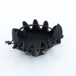 Petite bourse Noir A fleurs vertes