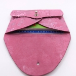 Porte-cartes Rose Barbie métallisé