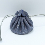 Grande bourse Bleu gris Pailleté