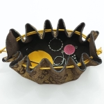 Grande bourse Doré Motif papillons