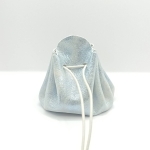 Grande bourse Bleuté argenté métallisé