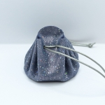 Grande bourse Bleu gris Pailleté