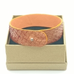 Bracelet orange irisé en saumon