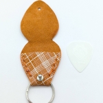 Étui à médiator Orange vichy