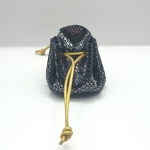 Petite bourse Noir A grosses paillettes