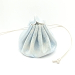 Grande bourse Bleuté argenté métallisé